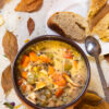 chicken of the woods wild rice soup