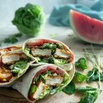 Vegan chicken wrap