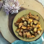 Roasted Potatoes on a Plate