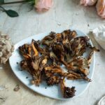 Hen of the Woods Roasted and on a plate