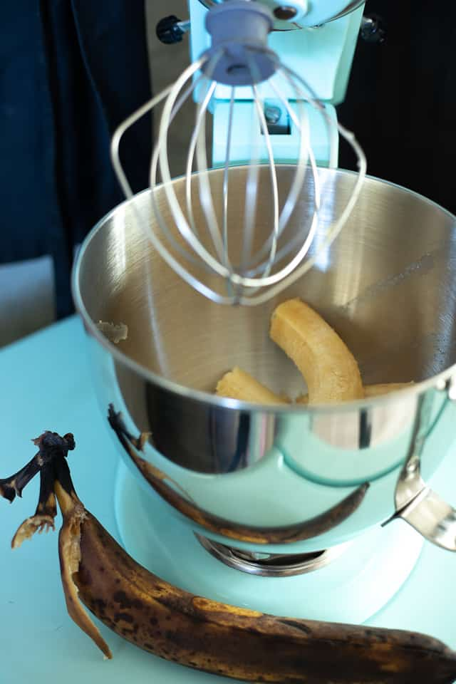 Bananas in a stand mixer