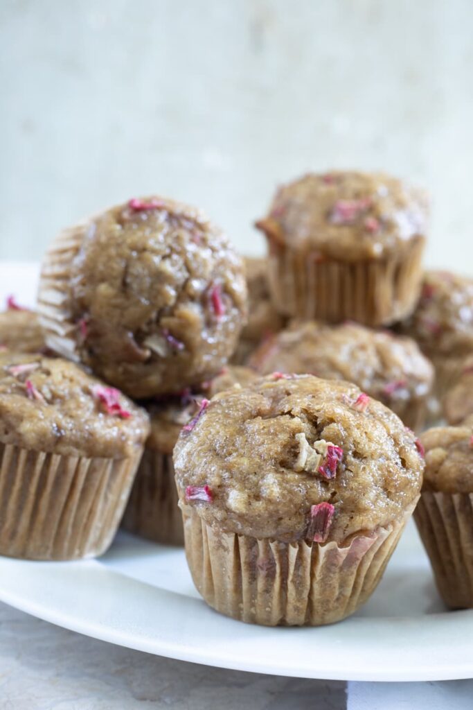 Banana Rhubarb Peach Muffins [Vegan, Gluten-Free] - One Green Planet