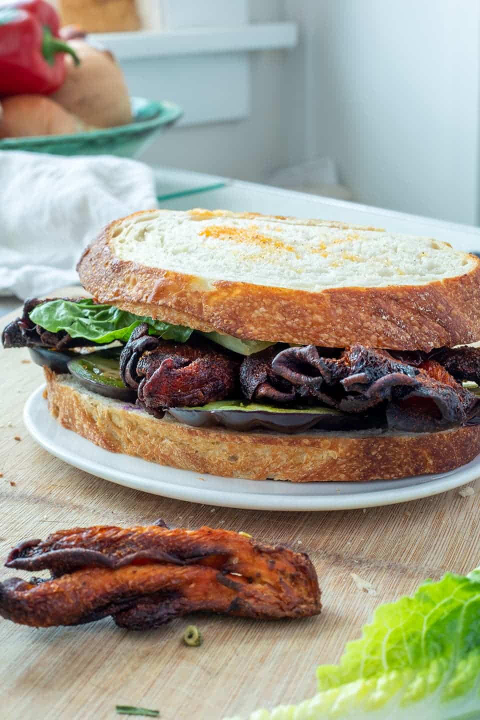 Oyster Mushroom Bacon - Wild Vegan Flower
